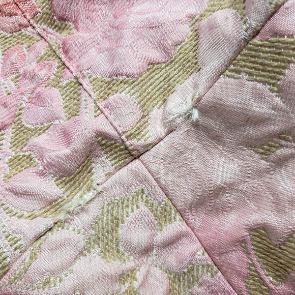 Bianca Nygard Elegant Pink Floral Coat Brocade Style Size 10 Spring Flowers - Picture 15 of 16